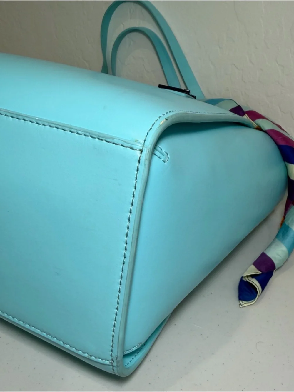 Kate Spade Magnolia Street Mina Large Scalloped Edge Tote Handbag - Picture 7 of 11